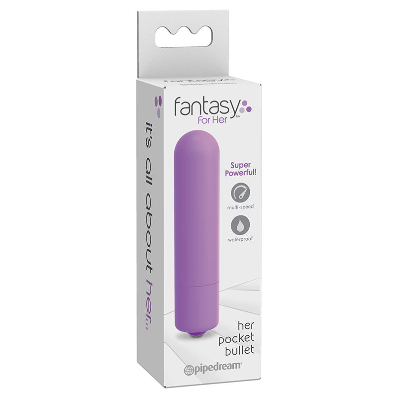 Pipedream Fantasy For Her Her Pocket Bullet Multi-Speed Vibrator Purple