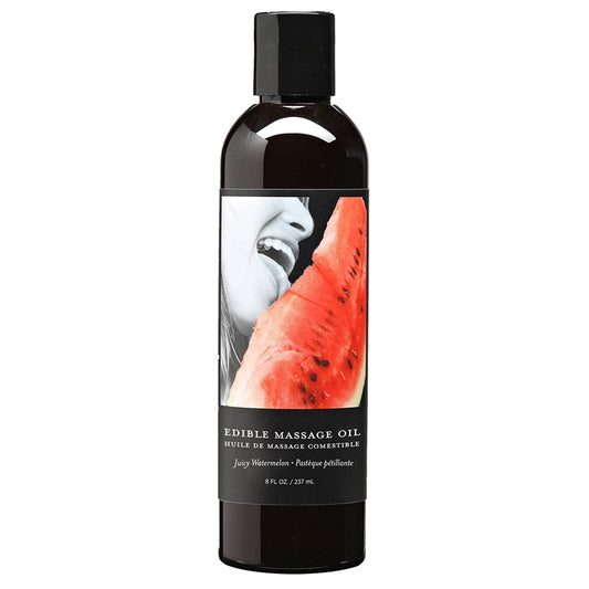 Earthly Body Edible Massage Oil Juicy Watermelon 8oz