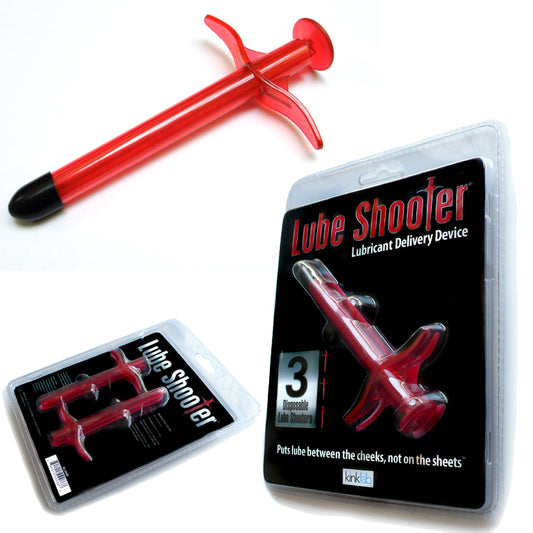 KinkLab Lube Shooter Red (3pk)