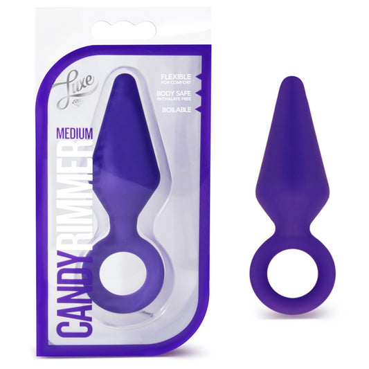 Blush Luxe Candy Rimmer Medium Silicone Anal Plug Purple