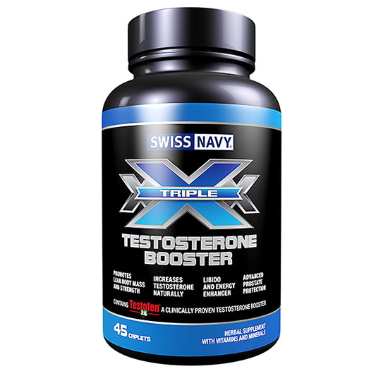 Swiss Navy Triple X Testosterone Booster 45 Caplet Bottle