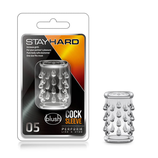 Blush Stay Hard Cock Sleeve 05 Penis Enhancer Clear