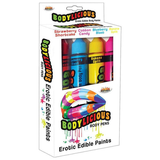 Bodylicious Edible Body Pens 4pk Assorted Flavors