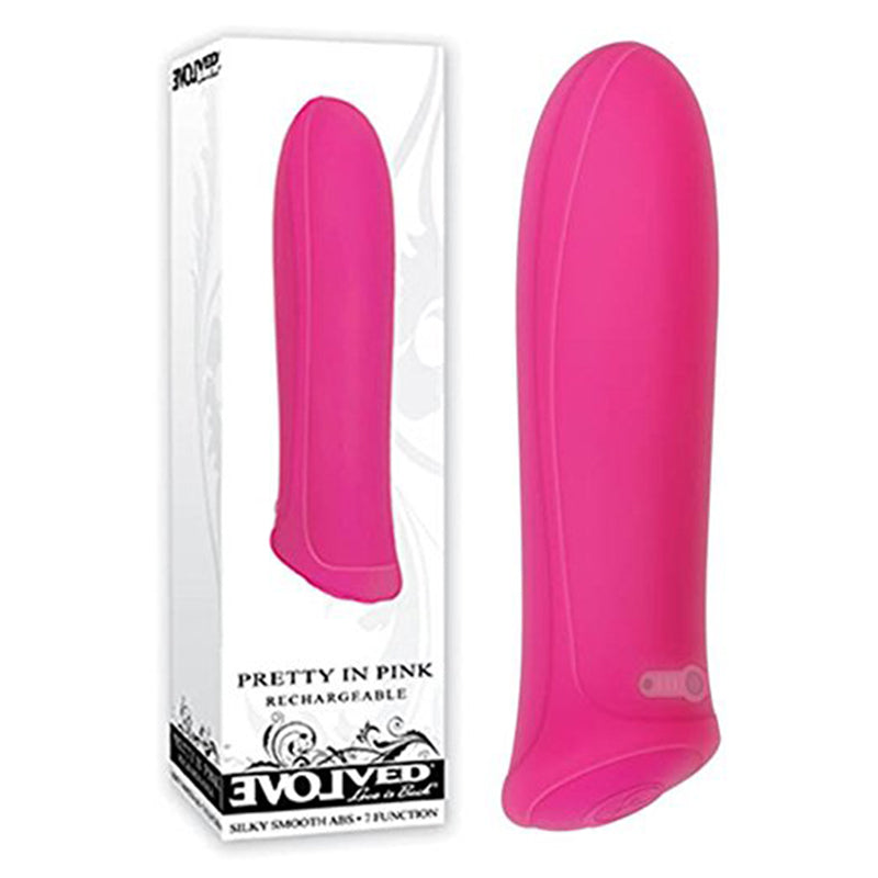 Evolved Pretty in Pink Rechargeable Silicone Bullet Vibrator