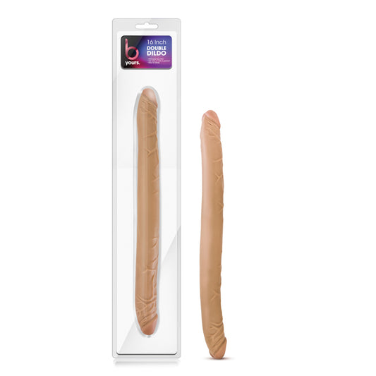 Blush B Yours 16 in. Double Dildo Tan