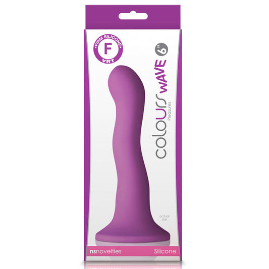 Colours Wave 6 in. Dildo Purple