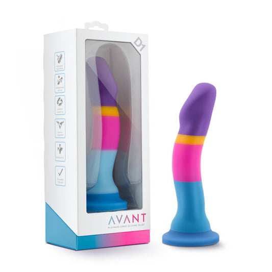 Blush Avant D1 Hot 'n' Cool 7.5 in. Silicone Dildo with Suction Cup