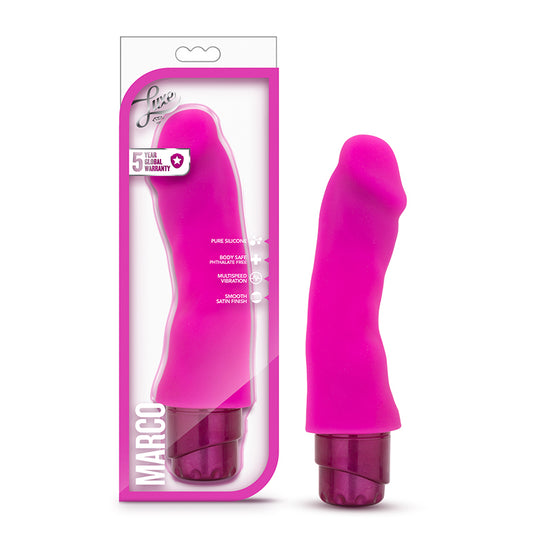 Blush Luxe Marco 7.75 in. Silicone Vibrating Dildo