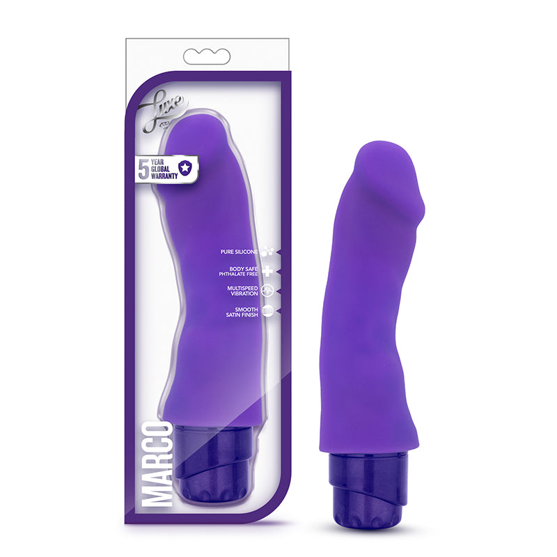 Blush Luxe Marco 7.75 in. Silicone Vibrating Dildo