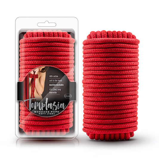 Blush Temptasia Bondage Rope 32 ft. / 10 m Red