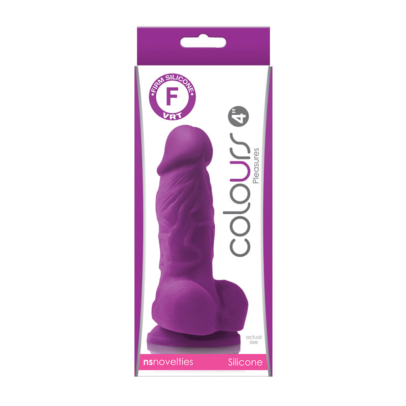 Colours Pleasures 4 in. Dildo Purple