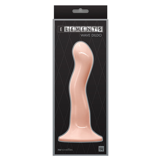 Elements 7 in. Wave Dildo Beige