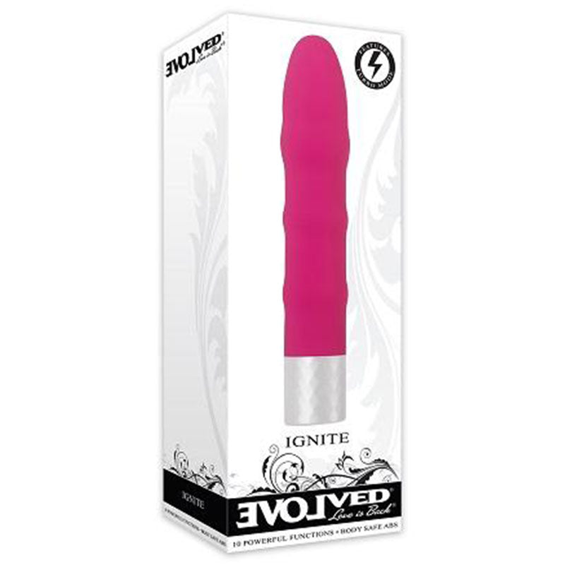 Evolved Ignite 10-Speed Sli mline Vibrator Pink