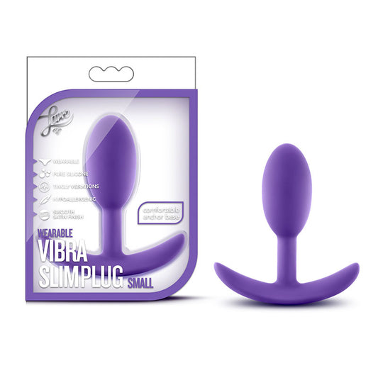 Blush Luxe Wearable Vibra Slim Plug Small Purple