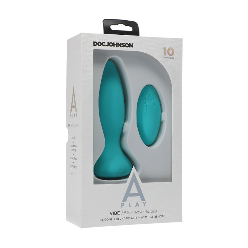 A-Play Vibe Rechargeable Silicone Anal Plug with Remote