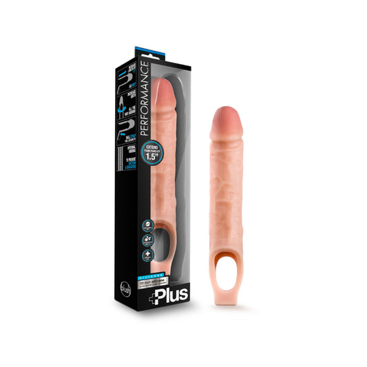 Blush Performance Plus 10 in. Silicone Cock Sheath Penis Extender Sling Beige