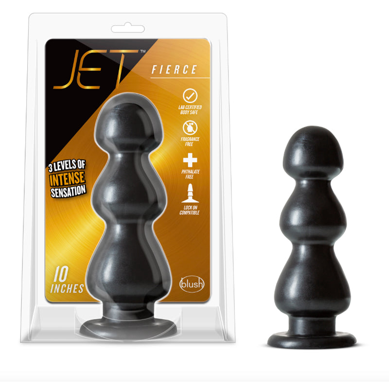 Blush Jet Fierce 10 in. Anal Plug Carbon Metallic Black