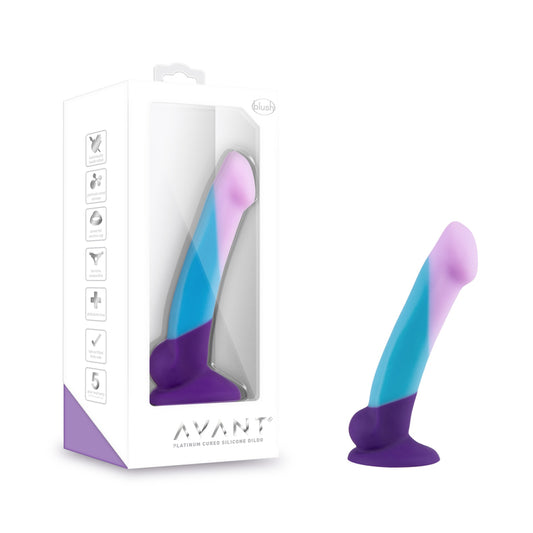 Blush Avant D16 Purple Haze 7 in. Silicone Dildo with Suction Cup