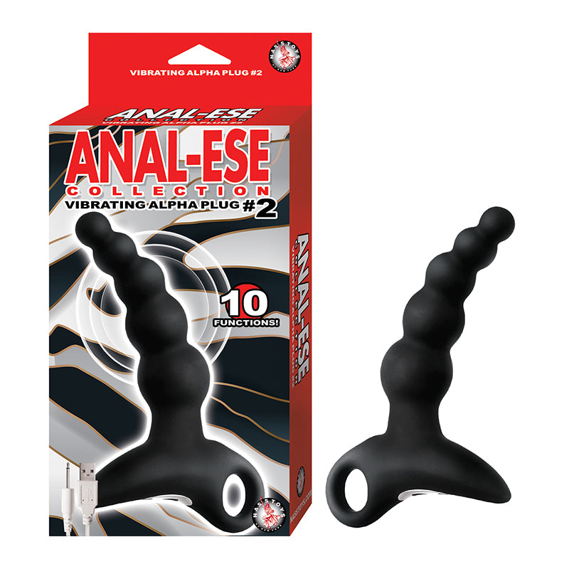 Anal-Ese Collection Vibrating Alpha Plug #2 - Black