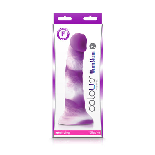 Colours Pleasures Yum Yum 7 in. Dildo Purple