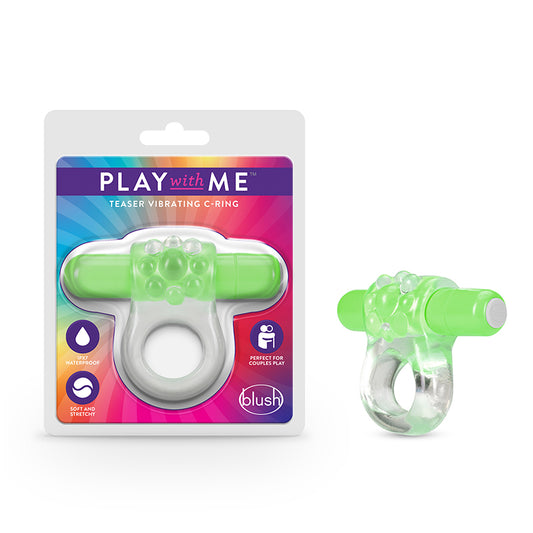 Blush Play with Me Teaser Vibrating C-Ring Green