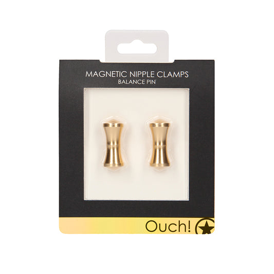 Ouch! Balance Pin Magnetic Nipple Clamps Gold