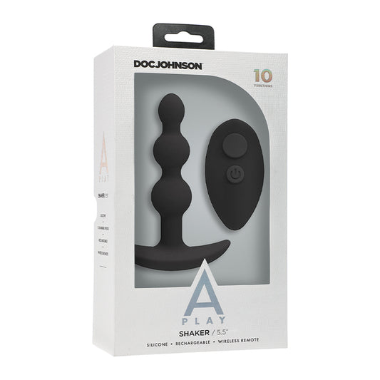 A-Play BEADED VIBE Rechargeable Silicone Anal Plug with Remote