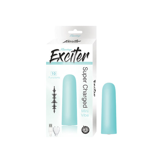 Exciter Mini Vibe Rechargeable Silicone Aqua