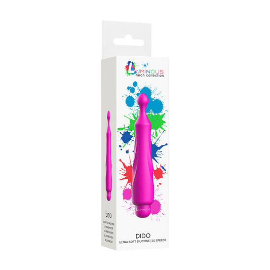 Luminous Dido 10-Speed Bullet Vibrator With Silicone Pinpoint Sleeve Fuchsia