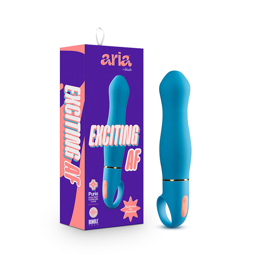 Aria Exciting AF Silicone Vibrator Blue