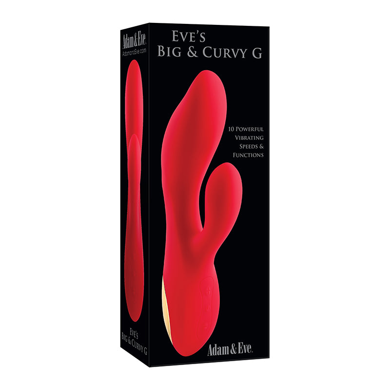 Adam & Eve Eve's Big & Curvy G Rechargeable Vibrating Silicone Dual Stimulator