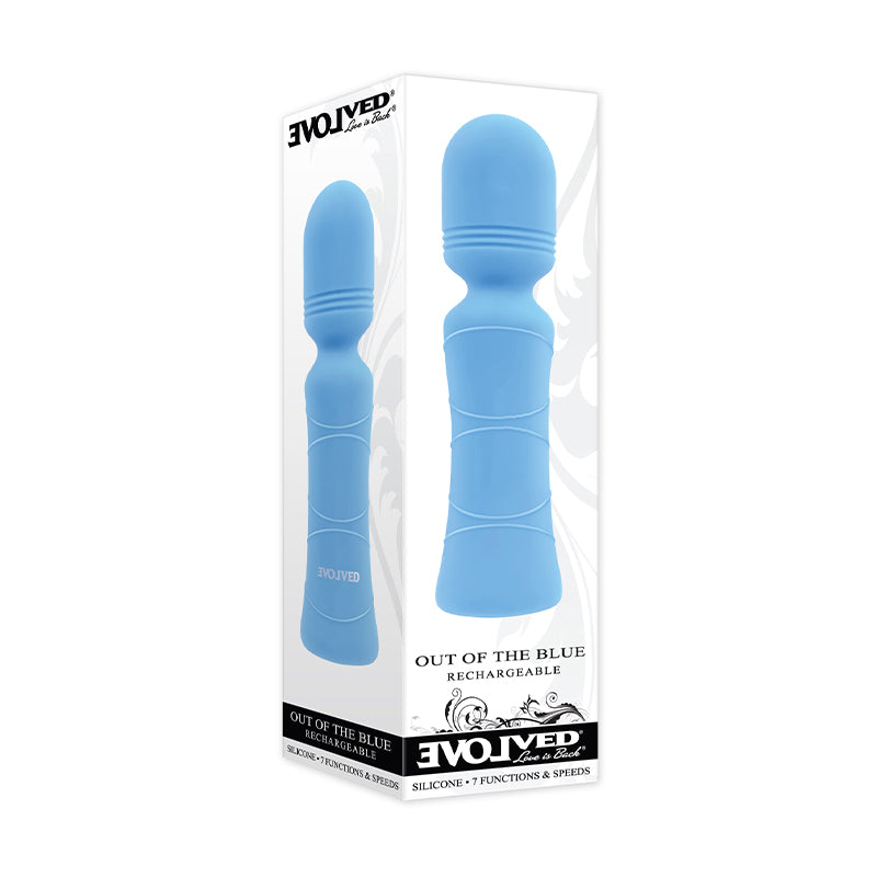 Evolved Out Of The Blue Rechargeable Silicone Wand Vibrator