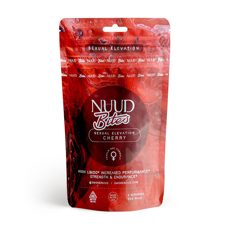 NUUD BITES Female Aphrodisiac Gummies Cherry - Captain Jack's Noveltease