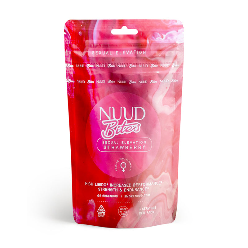 NUUD BITES Female Aphrodisiac Gummies Strawberry - Captain Jack's Noveltease